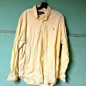 Yellow vintage Ralph Lauren button down
